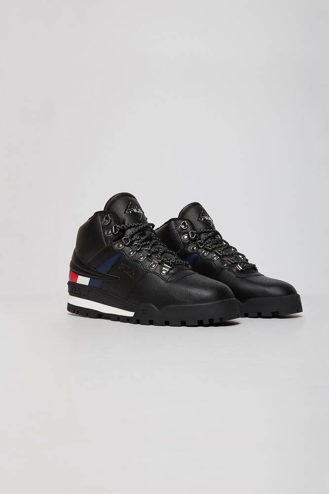 Fila Sneakers Fitness Hiker Mid Mens Black - India JEH-065793